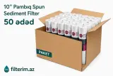 10 inch pambıq spun filtr – su filtri filter filtir 50 ədəd qutu qiymət