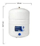 2.2 Gallon (8 Litr) Metal Su Çəni – RO Su Təmizləyici Cihazlar üçün | NSF | Filterim.az