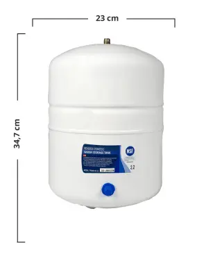 2.2 Gallon (8 Litr) Metal Su Çəni – RO Su Təmizləyici Cihazlar üçün | NSF | Filterim.az