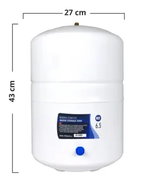 6.5 Gallon (24 Litr) Metal Su Çəni – RO Su Təmizləyici Sistemlər üçün | NSF | Filterim.az