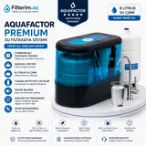 Aquafactor Premium su filtri – 5 mərhələli nasoslu sistem, 8 litr çənli, kompakt premium model