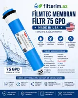 Filmtec membran filtr 75 GPD – Made in USA su filtri membranı filter filtr filtir