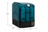 Herba Water 6 Mərhələli Nasoslu Su Filtri – 80 GPD Membran, 3.2 Gallon EKOLTANK Su Çəni, Paslanmayan Xrom Kran | Quraşdırılma Daxildir | 2 İl Zəmanət