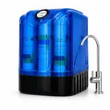 HerbaWater su filtri – nasoslu 5 filtrli filter sistemi, 2.2G su çəni, səssiz nasos, xrom kran