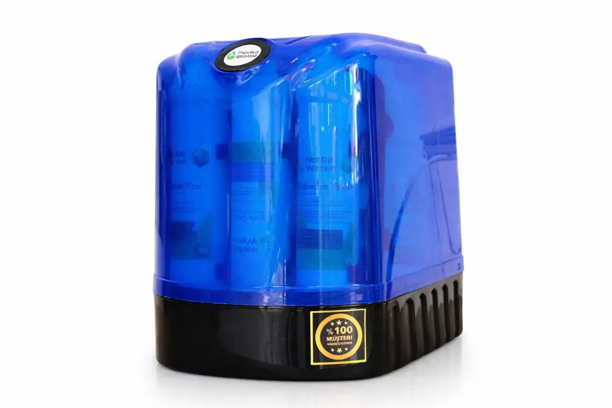 HerbaWater su filtri – nasoslu 5 filtrli filter sistemi, 2.2G su çəni, səssiz nasos, xrom kran