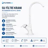Su filtri kranı – ağ mərmər dizayn, xrom qarışıq filter filtr filtir kran