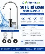 Su filtri kranı xrom – filtr kranı komplekt filter filtr filtir kran