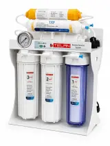 TELAN 9 Mərhələli Su Filtri | Nasoslu Reverse Osmosis Sistemi | Mineral + Alkaline + NSF Standartlı Təmiz Su