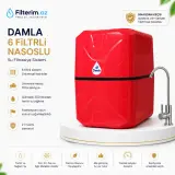 Damla su filtri – nasoslu 6 mərhələli su filteri sistemi